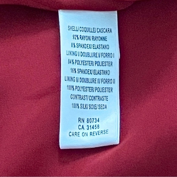 Vintage Y2K BCBG Maxazria Red Cocktail Party Silk Mini Dress XS Going Out Grad - Picture 8 of 9